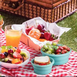 BPA-freie 4 Stück silikon-Lunchbox in verschiedenen Größen für Baby-/Kinderlebensmittel