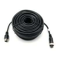 Interconnexion des systèmes d'automatisation Câble moulé par extension à 4 positions Connecteur droit à code A Câble m12 à 4 broches