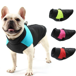 Chaleco Acolchado para Perro, Ropa de Invierno, Diseño de Bloques de Color, Resistente al Agua, con Cierre Trasero y Anillo en D para Perros Grandes, Labrador, Golden Retriever - Product Image 1