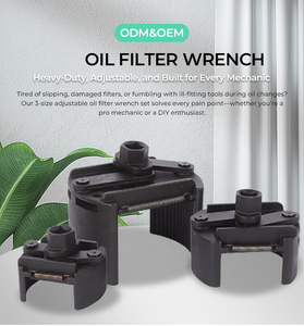 Jeu de clés universelles réglables pour filtre à huile, outil de démontage de filtre à huile en forme de U pour l'entretien du moteur de voiture - Product Image 5