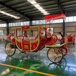 Luxury Classic Four-wheeled Creative Design Royal Carriage Electric Horse Carriage Electric Royal Horse Carriage - Product Image 3