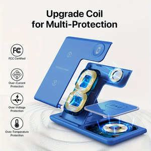 <span class=keywords><strong>Chargeur</strong></span> Rapide Magnétique 3-en-1 <span class=keywords><strong>15W</strong></span> pour iPhone, <span class=keywords><strong>Chargeur</strong></span> <span class=keywords><strong>Sans</strong></span> <span class=keywords><strong>Fil</strong></span> pour iPhone 15 14 13 Pro Max, Montre et Casque, Compatibilité <span class=keywords><strong>Samsung</strong></span> - Product Image 6