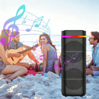 Haut-parleur intelligent double de 12 pouces haute puissance, caisson de basses stéréo portable multifonctionnel, compatible karaoké pour la maison et les fêtes en extérieur