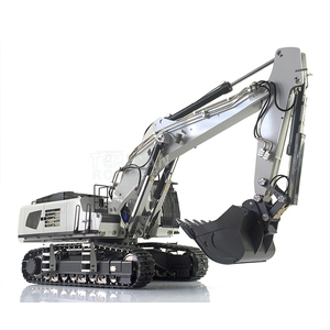 <span class=keywords><strong>HUINA</strong></span> 2.4G 1/14 Kabolite RC Excavator <span class=keywords><strong>K970</strong></span> Modèle de jouets à chenilles hydrauliques en métal peint en blanc - Product Image 5