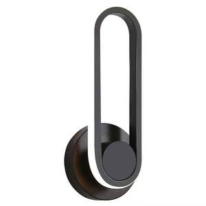 Décoration contemporaine en gros, luminaire mural LED à intensité variable en fer noir de haute qualité, moderne, pour la maison, l'hôtel, le restaurant, décoration intérieure - Product Image 4