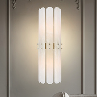 Haute qualité chambre salon escaliers couloir applique murale éclairage moderne décoration luxe Rectangle albâtre applique murale