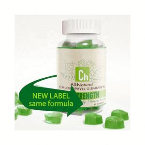 Complément alimentaire en gommes à la chlorophylle à base d'extraits d'herbes, marque privée, pour une peau claire, la détoxification du foie, l'énergie et le soutien immunitaire, 60 unités - Product Image 3