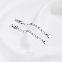 Rantai ekor pemeliharaan warna, emas putih diperpanjang, Gelang buatan sendiri, kalung, Diy perhiasan buatan tangan Acces