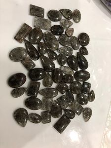 อัญมณีทัวร์มาลีนผสมคุณภาพสูงพิเศษ100% สีดำธรรมชาติเปลี่ยนสีเครื่องประดับ DIY เครื่องประดับตัดรูปไข่ - Product Image 4