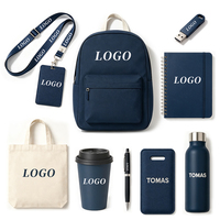 Ensemble Cadeau Promotionnel Personnalisé Populaire pour Équipes Sportives : Sac à Dos en Tissu, T-shirt, Casquette, Médaille, Trophée, Sifflet, Stylo avec Logo Brodé
