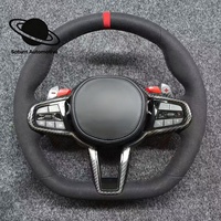 Volant en daim CS adapté aux BMW M3 M4 M5 X3 G05 G20 G30 G06 G07 G80 F06 F15 F20 F30 F36 F40 F80 G80 G82 G87 F97