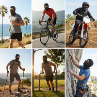 Cagoule personnalisée avec logo, respirante et légère, protection solaire, pour l'été, activités de plein air, sous-casque de moto, cagoule multifonction pour la conduite