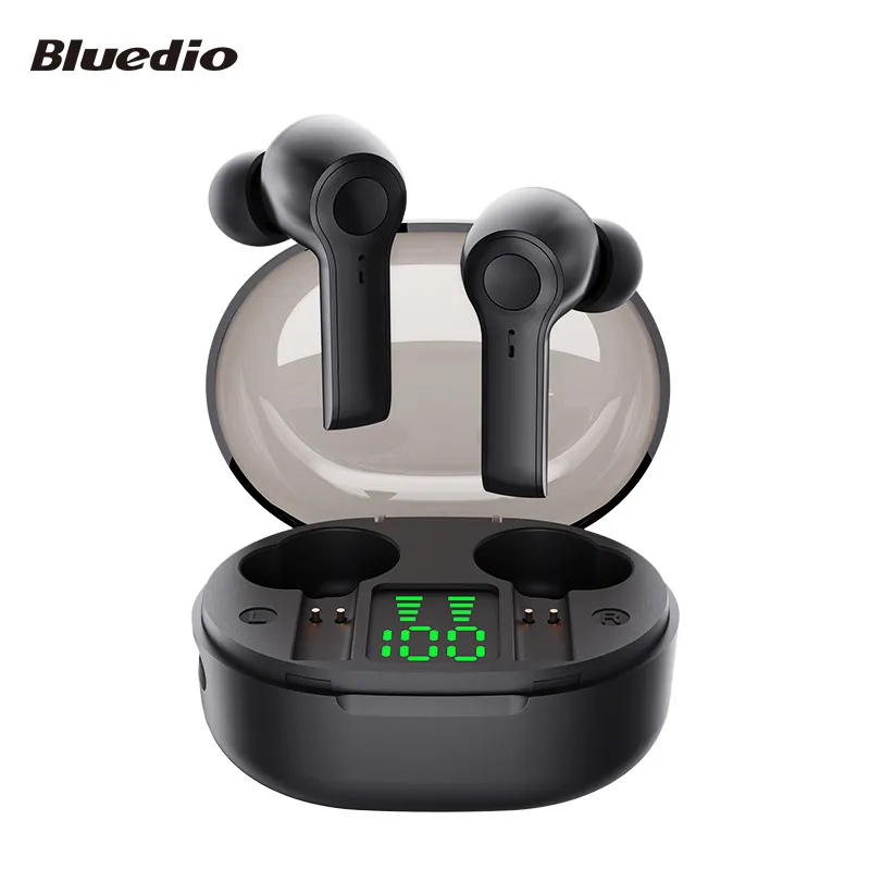 Bluedio D4 Touch Control Bt 5.1 In Oor Draagbare Draadloze Oortelefoon Met Opladen Case