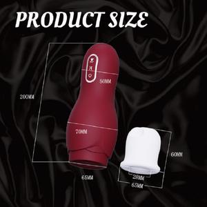 Máy thủ dâm tự động nam, có chức năng đẩy, hút, rung, tự động thu vào, đồ chơi tình dục người lớn, đế sưởi bằng TPE - Product Image 6