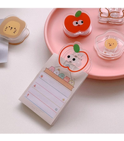 Marque-page en acrylique double face mignon, papeterie de bureau Kawaii, clips en acrylique