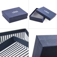 Portefeuille pour hommes sur mesure carton d'art rigide haut de gamme finition mate impression offset boîte-cadeau pour chaussettes éponge à gaufrer