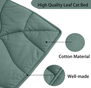 Cama para Gatos de Hoja Grande de Nuevo Diseño DoubleFly - Almohadilla Térmica Extra Gruesa y Suave para Mascotas, para Gatos de Interior y Exterior, Alfombra Calefactora de Algodón Lavable - Product Image 4