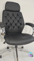 Chaise de bureau exécutive pivotante en cuir PU noir de haute qualité, blanche et orange, vente en gros
