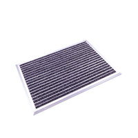 Tapis de sol personnalisés antidérapants en alliage d'aluminium de haute qualité, modernes, commerciaux et domestiques, avec support en caoutchouc, motif géométrique pour l'extérieur