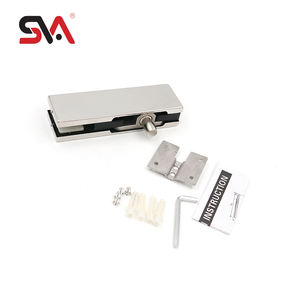 Robuste moderne en acier inoxydable 304 porte support supérieur bureau salle de réunion boutique-aluminium verre pince panneaux Patch bâtiment - Product Image 2