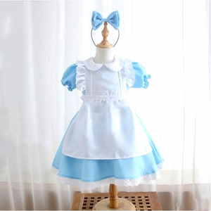 Drop Ship Halloween Kids Girls Anime Party Dress Child <span class=keywords><strong>Sissy</strong></span> Cosplay <span class=keywords><strong>Maid</strong></span> Lolita Cosplay Costume - Product Image 2