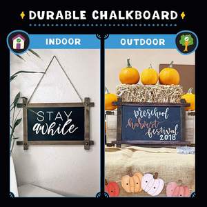 Planche à dessin Montessori en bois massif MDF suspendu éducatif pour enfants planche à mémo coulissante à <span class=keywords><strong>craie</strong></span> Art déco Design - Product Image 5