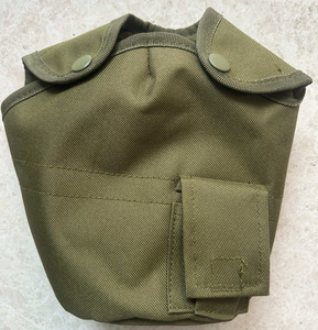 Sac de rangement en tissu Oxford vert olive SFB25, durable, avec poche à rabat - Product Image 6