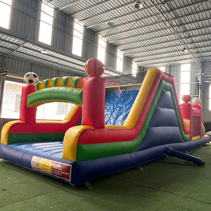 Petit parcours d'obstacles gonflable avec toboggan, aire <span class=keywords><strong>de</strong></span> <span class=keywords><strong>jeux</strong></span> gonflable sur le thème du sport pour les enfants, événements <span class=keywords><strong>de</strong></span> fête en plein air - Product Image 5