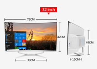 PC Gamer Tout-en-Un 32" Incurvé Core i7/i9, 8 Go/16 Go/32 Go de RAM, SSD 1 To