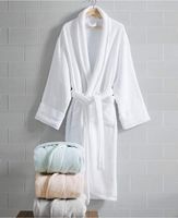 Vente de gros Peignoir en molleton corail Peignoir en microfibre polyester unisexe super doux et bon marché