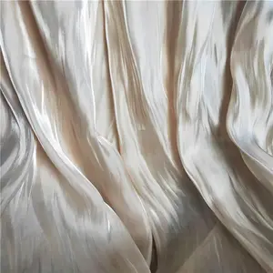 2022 Shaoxing Pengda tekstil parlak 68 "saten kumaş düz renk Organdy şeftali yosun ipek kadın Abaya