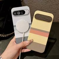 Coque de téléphone magnétique de luxe en fibre de carbone mate, design professionnel, pour Google Pixel 10 Pro XL/7/8/9 Pro XL