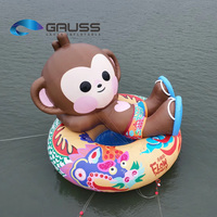 Modèles d'animaux singes personnalisés professionnels, singe géant gonflable pour l'eau, mascotte singe gonflable flottante sur l'eau