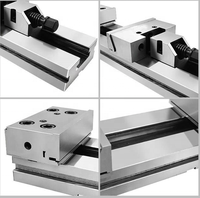 HLTNC Étau de précision pneumatique à mâchoires plates GT100A de 4/5/6/7/8 pouces pour machine CNC