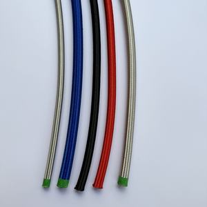 연료 시스템용 SAE100 R14 스테인리스 스틸 브레이디드 PTFE 주름 호스 ISO 9001 인증 -54~+204 고무 유연 절단 - Product Image 5