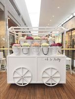 Exhibidores de Flores de Lujo para Diseño de Kioscos en Centros Comerciales, con Luz LED, Tratamiento de Superficie con Barniz, Elegantes para Floristerías