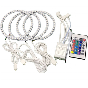 RGB 4*131mm 5050 <span class=keywords><strong>SMD</strong></span> LED <span class=keywords><strong>Angel</strong></span> <span class=keywords><strong>Eyes</strong></span> Kit Anneaux Halo multicolores pour bmw Série 7 E36 E38 E39 <span class=keywords><strong>E46</strong></span> - Product Image 4