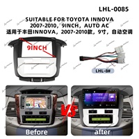 Cadre d'autoradio en gros pour TOYOTA INNOVA 2007-2014, cadre multimédia pour écran de voiture avec climatisation automatique, façade de cadre de radio Android pour voiture