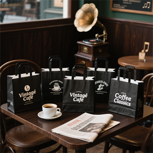 Free Sample Custom Eco-Friendly Handmade Flexo Printed Prevent Grease Kraft Paper <b>Bags</b> with Your Own Logo for Gift - Product Image 3
