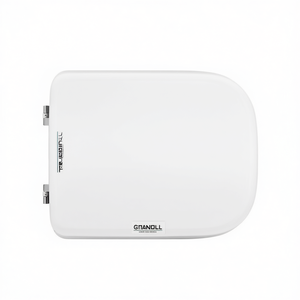 Asiento de inodoro para Pozzi Ginori Q3, forma de jarrón, 8 bisagras de expansión en forma de C, color blanco, 42 cm de longitud - Product Image 3