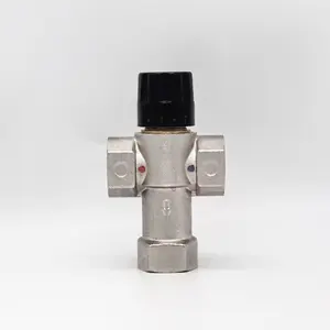 China Manufacturer 1" DN25F Water Mixing Valve Water Heater Solar Thermostatic Valve 3 Way Water Temperature Control Valve