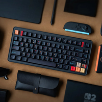 Evo75 Kit Keyboard aluminium CNC 75% eksklusif untuk distributor: QMK/VIA, Multi-OS, harga grosir