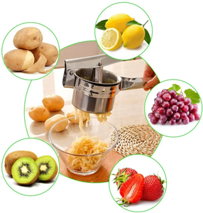 <span class=keywords><strong>Presse</strong></span>-purée et écraseur à pommes de terre en acier inoxydable confortable pour les frites - Product Image 3