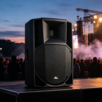 ART815DSP500 Haut-parleur actif en plastique de 15 pouces, classe D, DSP bi-amplifié, 500 W RMS, 2000 W max, Bluetooth TWS, haut-parleur de scène professionnel PA
