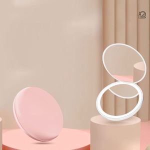 Wholesale <b>LED</b> Portable Flip Cover <b>Makeup</b> <b>Mirror</b> with Light, Portable Folding Circular Gift, Double-sided <b>Makeup</b> <b>Mirror</b> - Product Image 2