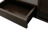 Table à thé/table basse en bois, meuble de rangement multifonctionnel pour salon moderne, surface en verre, vente en gros