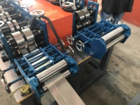 CANGZHOU ZHONGTUO ZTRFM combiné 2 en 1 goujon et chenille furring canal chapeau haut de forme angle rouleau d'acier formant la machine