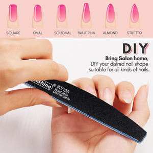 Toptan zımpara 80/80 100/180 tırnak törpüsü özel Logo farklı Grit tek kullanımlık Mini tırnak törpüsü s zımpara tırnak törpüsü tedarikçisi - Product Image 4