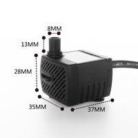 NOMOYPET tortue réservoir aquarium accessoires 2.5w noir mini pompe à eau