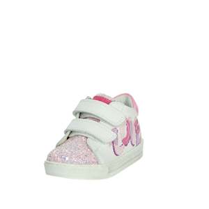 Zapatillas Falcotto para niña, color blanco, rosa, con purpurina, estampado de amor, cierre de velcro, zapatos gruesos - Product Image 5